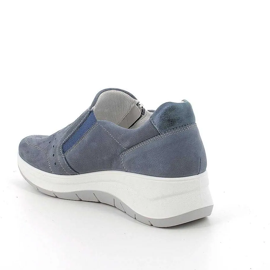Woman Igi&Co Moccasins And Slip Ons-Avio Women'S Leather Wedge Slip On