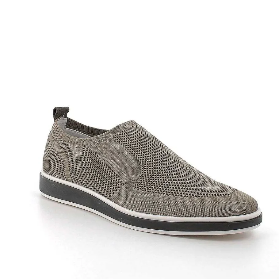 Man Igi&Co Moccasins And Flat Shoes-Beige Men'S Slip On Sock