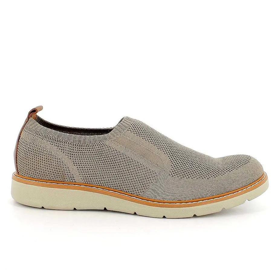 Man Igi&Co Moccasins And Flat Shoes-Beige Men'S Sock Sneakers