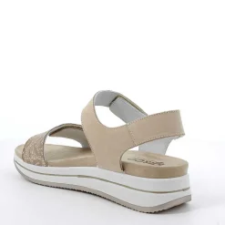 Woman Igi&Co Sandals And Flip Flops-Beige Women'S Leather Sandal