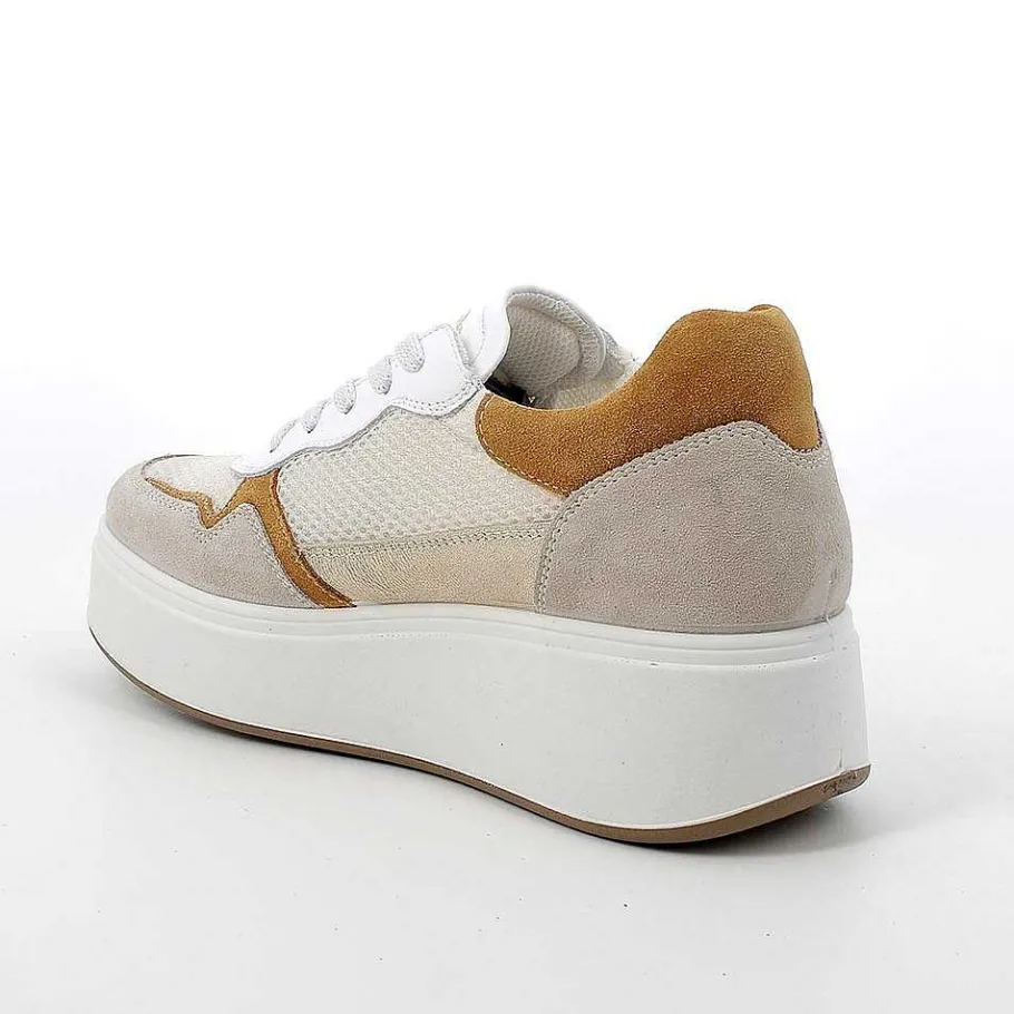 Woman Igi&Co Wedges-Beige Women'S Wedge Sneakers