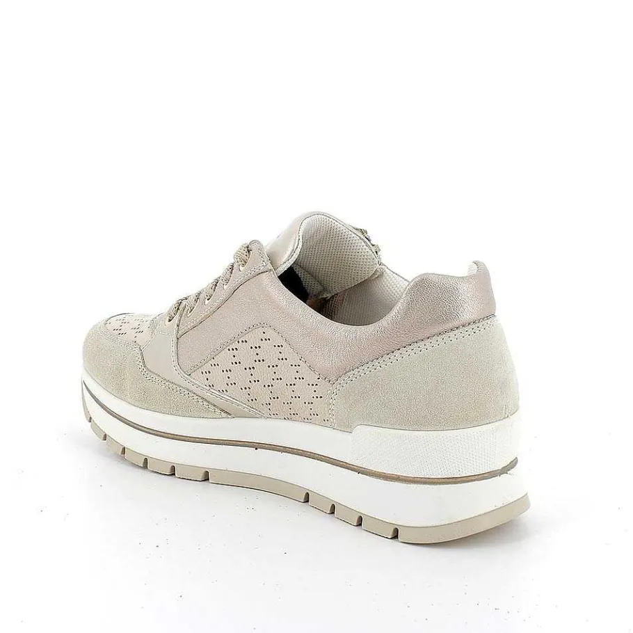 Woman Igi&Co Sneakers-Beige-Cream Women'S Leather Sneakers