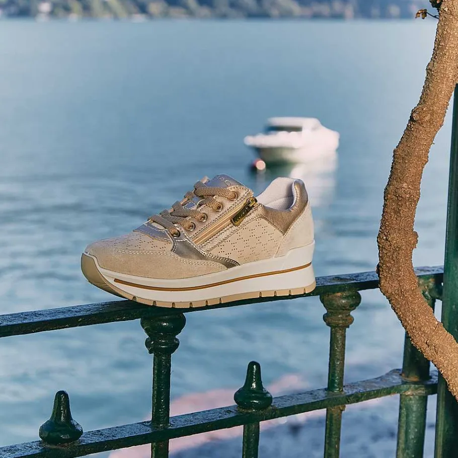 Woman Igi&Co Sneakers-Beige-Cream Women'S Leather Sneakers