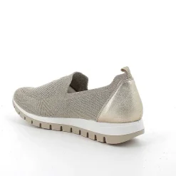 Woman Igi&Co Moccasins And Slip Ons-Beige-Platinum Women'S Slip On Sock