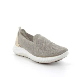 Woman Igi&Co Moccasins And Slip Ons-Beige-Platinum Women'S Sock Sneakers