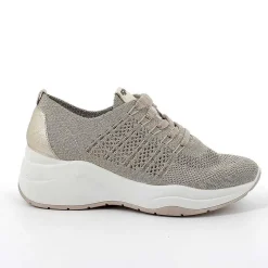 Woman Igi&Co Wedges-Beige-Platinum Women'S Wedge Sneakers