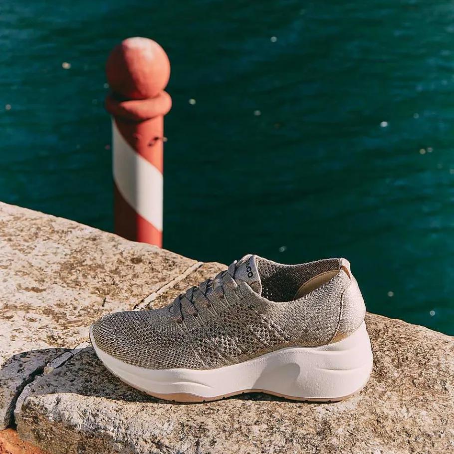 Woman Igi&Co Wedges-Beige-Platinum Women'S Wedge Sneakers
