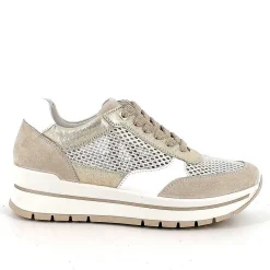 Woman Igi&Co Sneakers-Beige-White-Platinum Women'S Sneakers