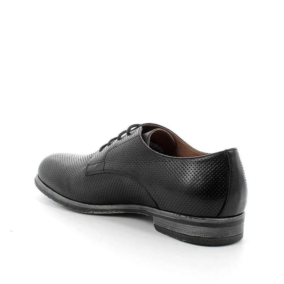 Man Igi&Co Lace Up-Black Men'S Leather Lace-Ups