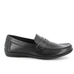 Man Igi&Co Moccasins And Flat Shoes-Black Men'S Leather Loafers