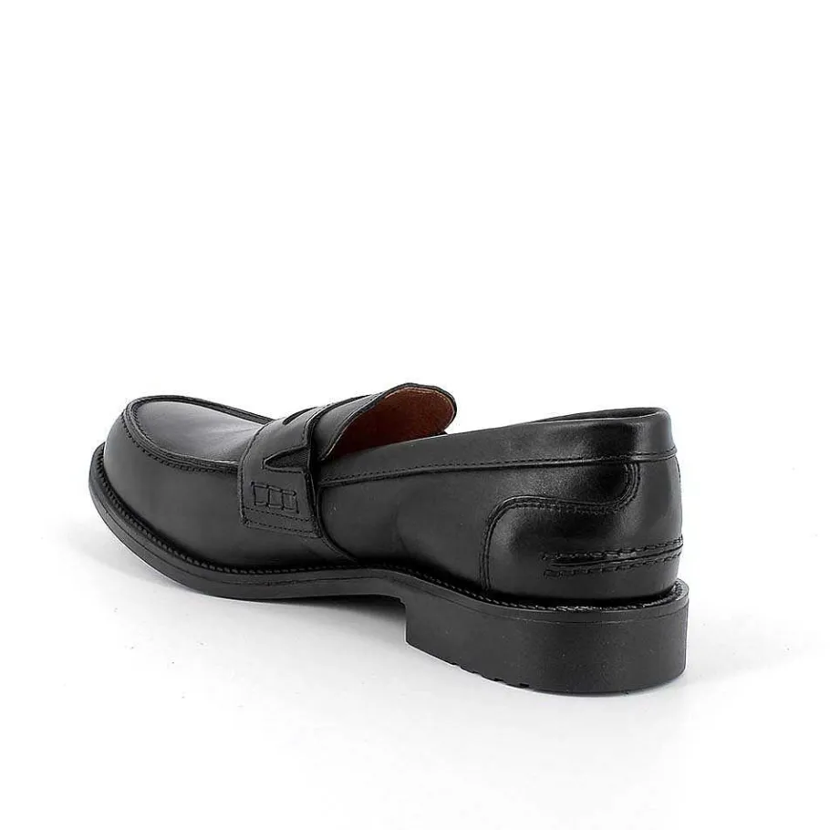 Man Igi&Co Moccasins And Flat Shoes-Black Men'S Leather Loafers