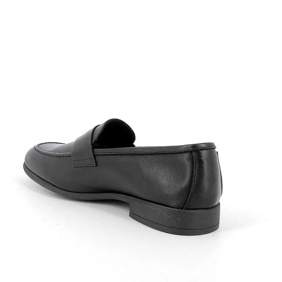 Man Igi&Co Moccasins And Flat Shoes-Black Men'S Leather Loafers