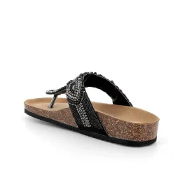 Woman Igi&Co Sandals And Flip Flops-Black Women'S Flip-Flop Sandals