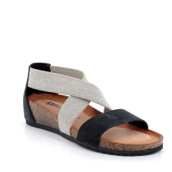 Woman Igi&Co Sandals And Flip Flops-Black Women'S Leather Sandals