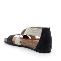 Woman Igi&Co Sandals And Flip Flops-Black Women'S Leather Sandals