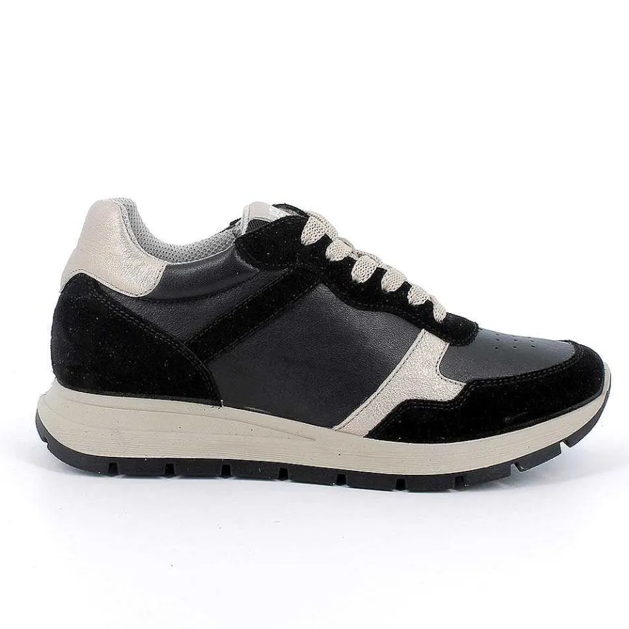 Woman Igi&Co Sneakers-Black Women'S Leather Sneakers