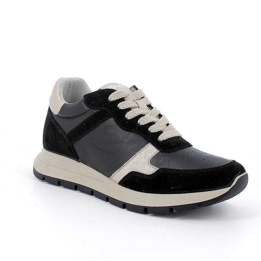 Woman Igi&Co Sneakers-Black Women'S Leather Sneakers