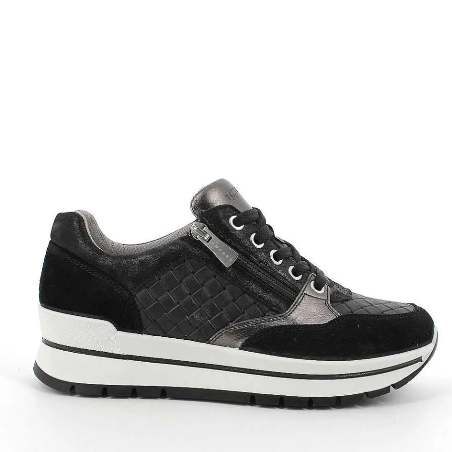 Woman Igi&Co Sneakers-Black Women'S Leather Sneaker