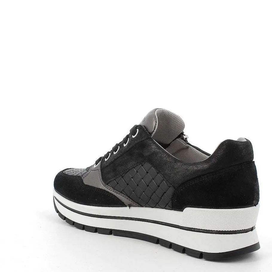 Woman Igi&Co Sneakers-Black Women'S Leather Sneaker