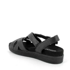 Woman Igi&Co Sandals And Flip Flops-Black Women'S Sandals