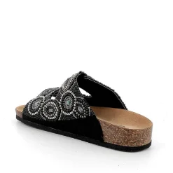 Woman Igi&Co Sandals And Flip Flops-Black Women'S Sandals