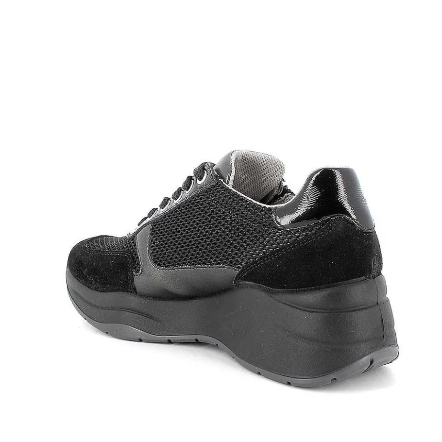 Woman Igi&Co Wedges-Black Women'S Wedge Sneakers