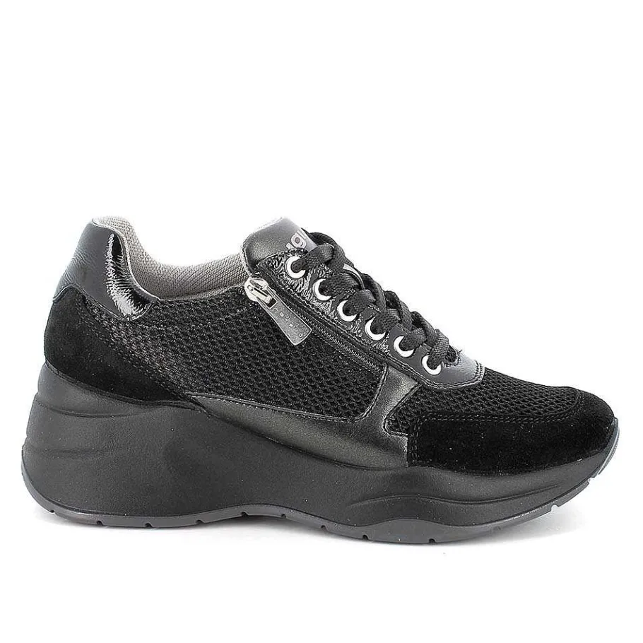 Woman Igi&Co Wedges-Black Women'S Wedge Sneakers