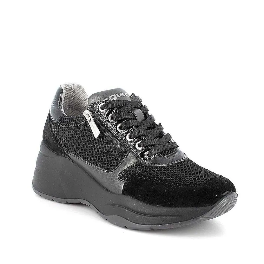 Woman Igi&Co Wedges-Black Women'S Wedge Sneakers