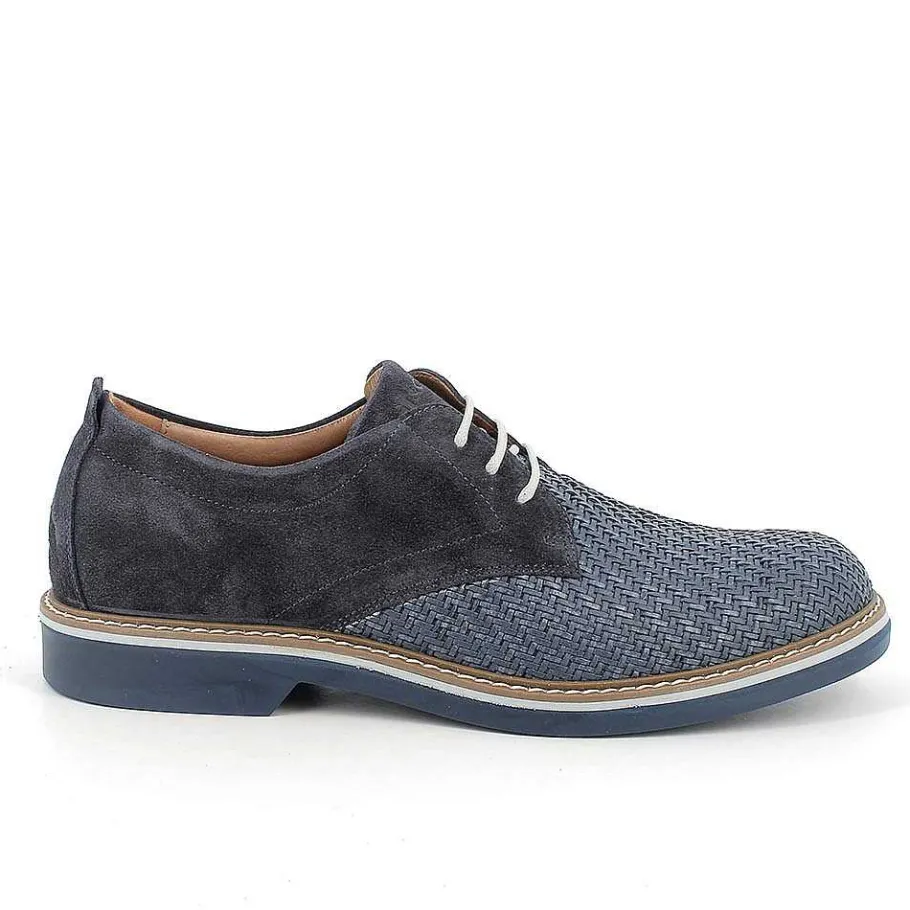 Man Igi&Co Lace Up-Blue Men'S Lace-Ups