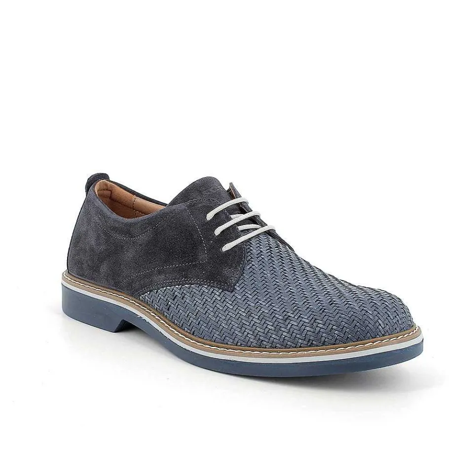 Man Igi&Co Lace Up-Blue Men'S Lace-Ups
