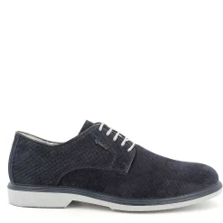 Man Igi&Co Lace Up-Blue Men'S Leather Lace-Up
