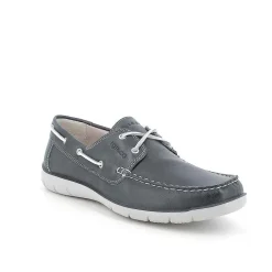 Man Igi&Co Moccasins And Flat Shoes-Blue Men'S Leather Loafers