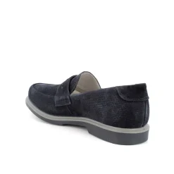 Man Igi&Co Moccasins And Flat Shoes-Blue Men'S Leather Loafers
