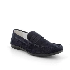 Man Igi&Co Moccasins And Flat Shoes-Blue Men'S Leather Loafers