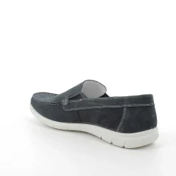 Man Igi&Co Moccasins And Flat Shoes-Blue Men'S Leather Loafers