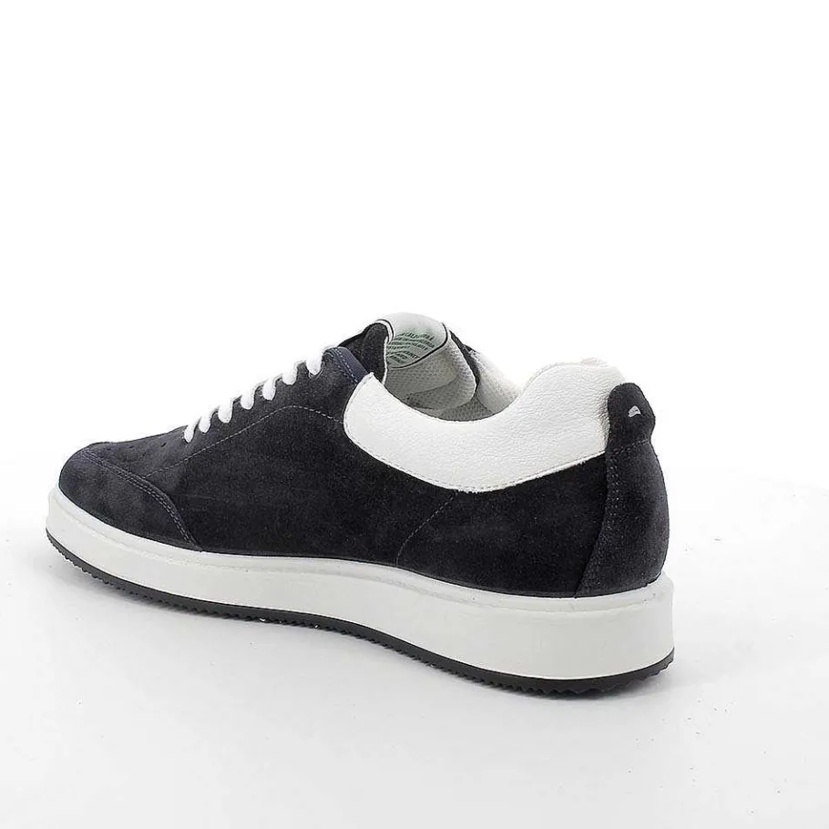 Man Igi&Co Sneakers-Blue Men'S Leather Sneakers