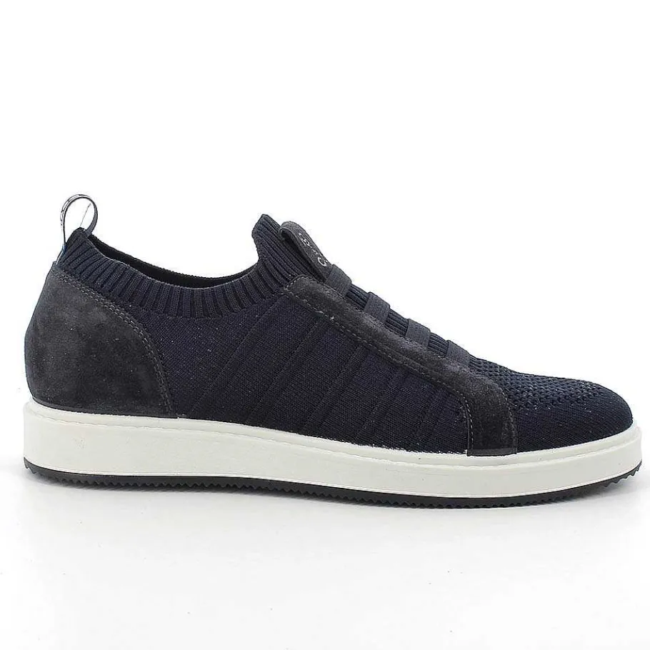 Man Igi&Co Moccasins And Flat Shoes-Blue Men'S Slip On
