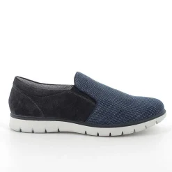 Man Igi&Co Moccasins And Flat Shoes-Blue Men'S Slip On