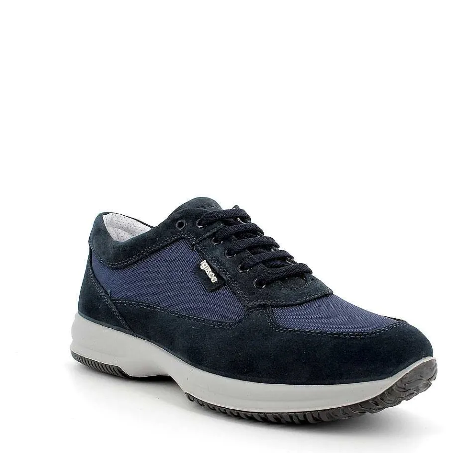 Man Igi&Co Sneakers-Blue Men'S Sneaker