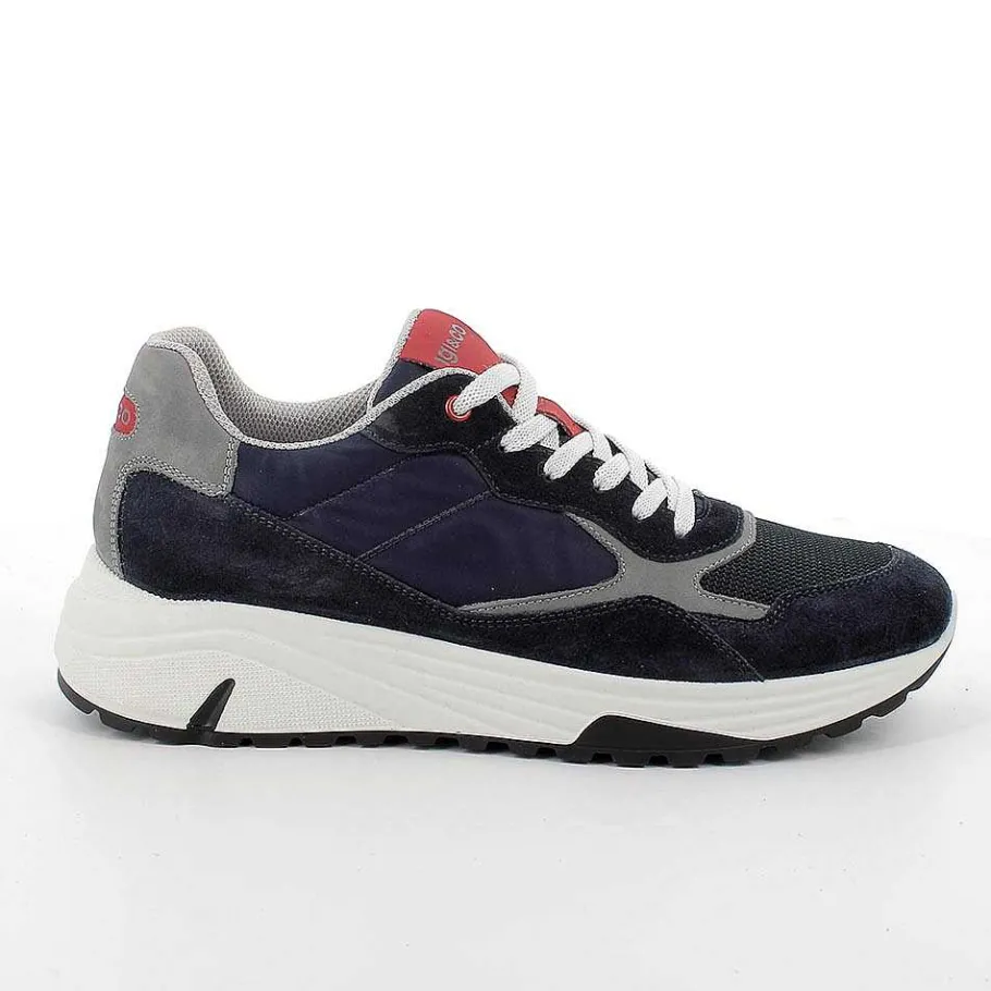 Man Igi&Co Sneakers-Blue Men'S Sneakers