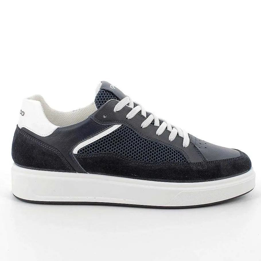 Man Igi&Co Sneakers-Blue Men'S Sneakers