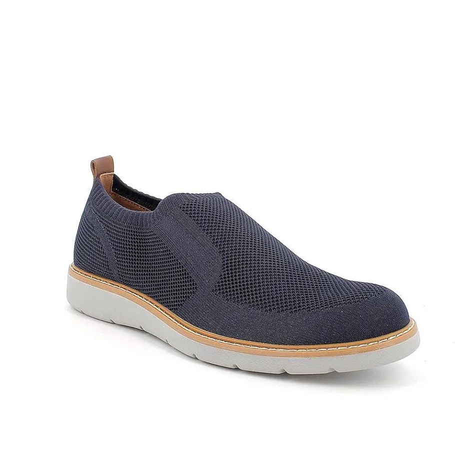 Man Igi&Co Moccasins And Flat Shoes-Blue Men'S Sock Sneakers
