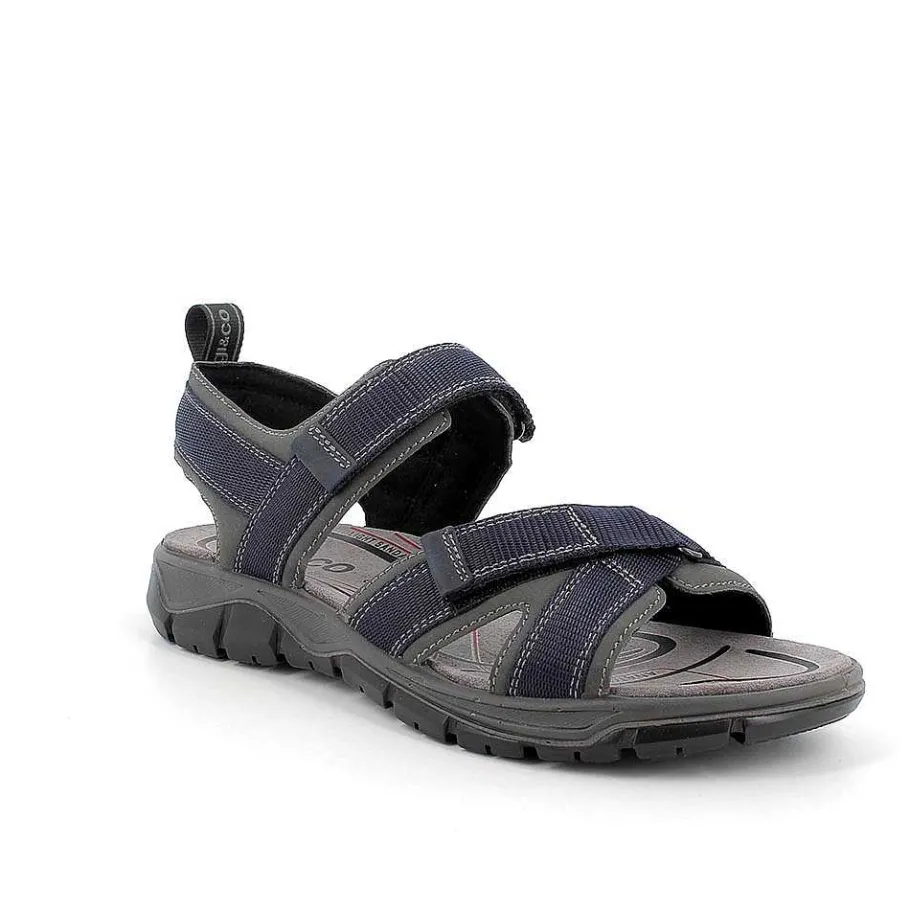 Man Igi&Co Sandals-Blue-Grey Men'S Sandals