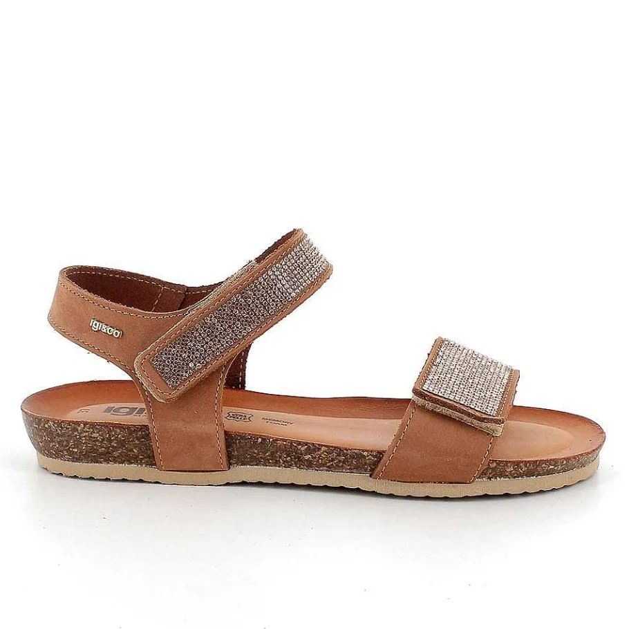 Woman Igi&Co Sandals And Flip Flops-Brandy Women'S Leather Sandals