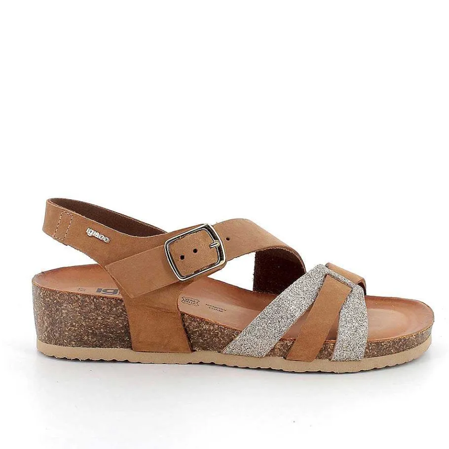 Woman Igi&Co Sandals And Flip Flops-Brandy-Pink Women'S Leather Sandals