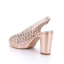Woman Igi&Co Heeled Shoes-Copper Women'S Heeled And Platform Sandals