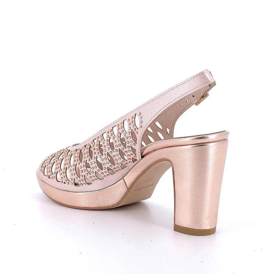 Woman Igi&Co Heeled Shoes-Copper Women'S Heeled And Platform Sandals