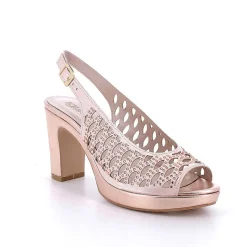 Woman Igi&Co Heeled Shoes-Copper Women'S Heeled And Platform Sandals