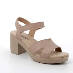 Woman Igi&Co Heeled Shoes-Corda Women'S Leather Heeled Sandals