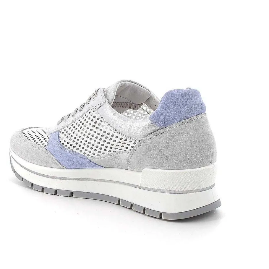 Woman Igi&Co Sneakers-Cristal-White-Silver Women'S Sneakers